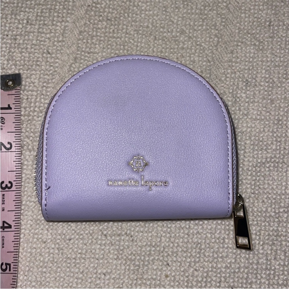 Nanette Lepore Lavender Embossed Coin Purse - Picture 9 of 10